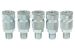 1/4" ARO Steel Coupler, 1/4" MPT, 5 Pack